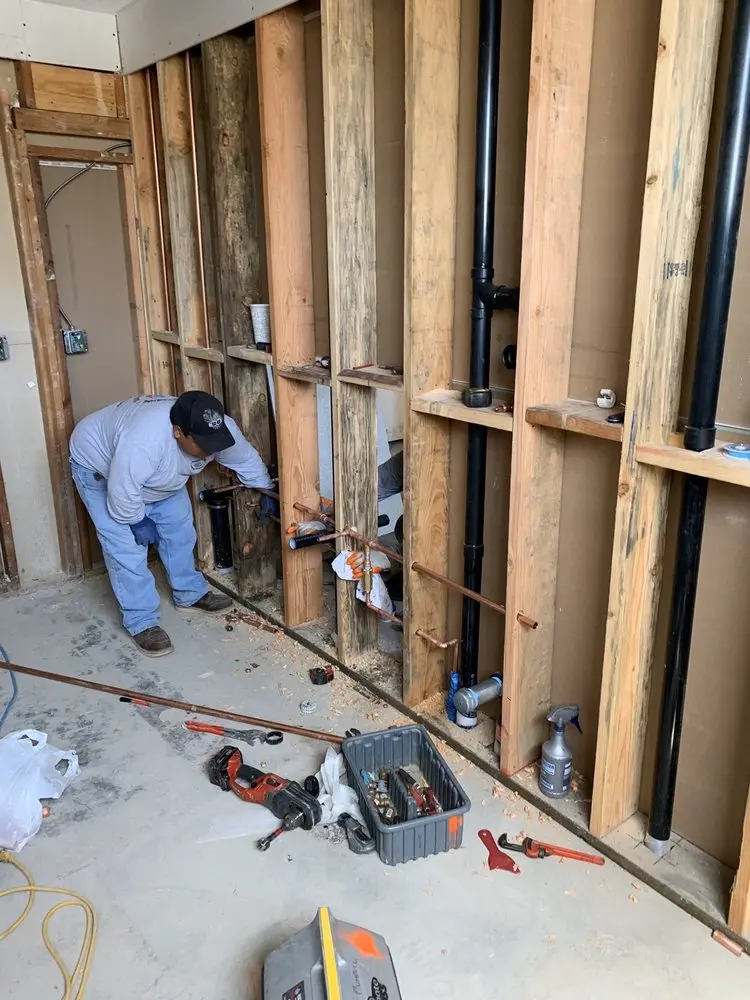 Commercial rough-in plumbing for Gas Line Repair in Circle J